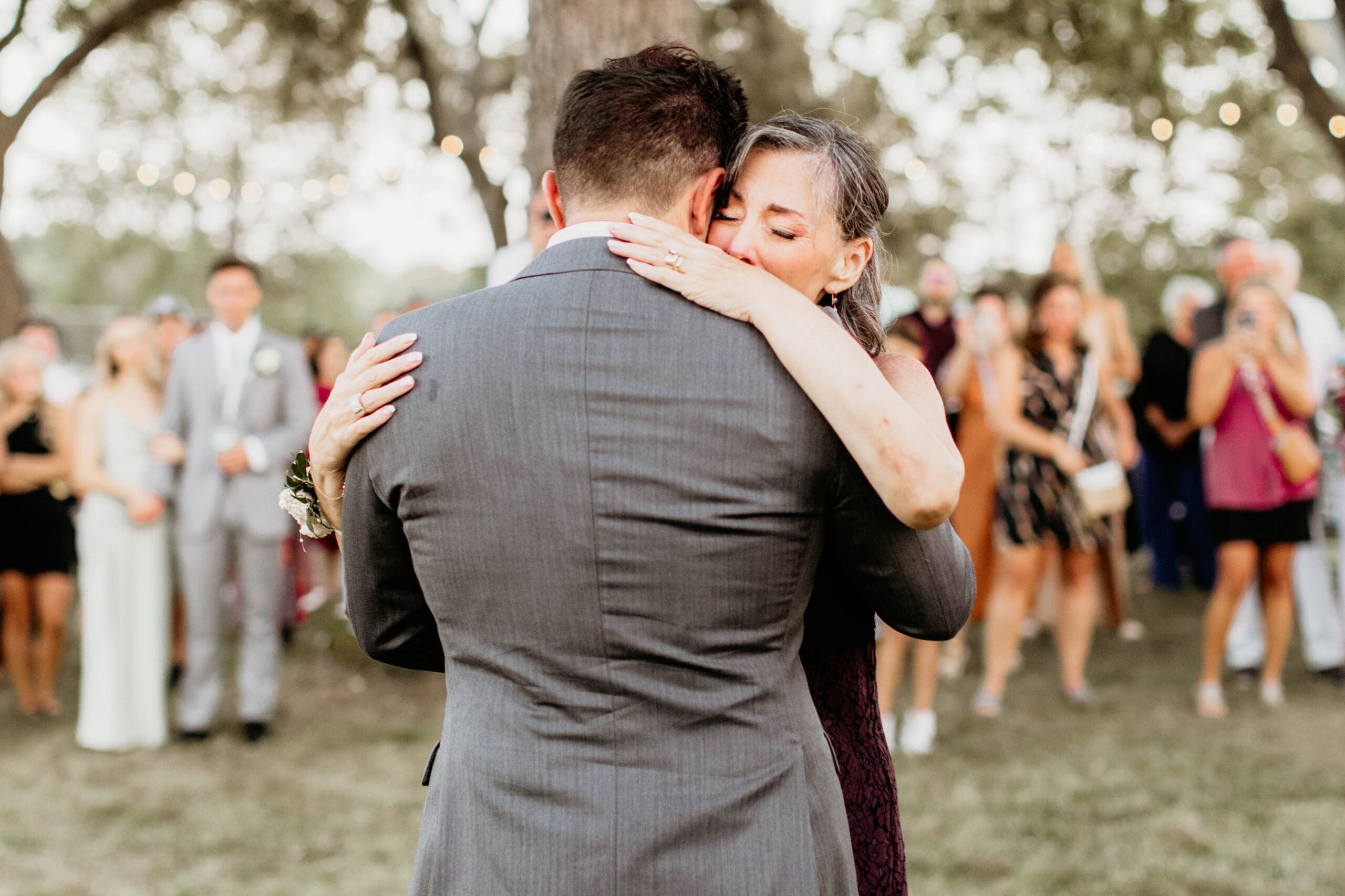 A moment they’ll never forget—mother and son, heart to heart.